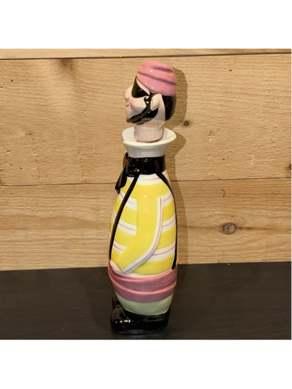 Lego Leo Goldman 1960 Kitschy Pirate Gin Bottle Decanter Japan MCM Rare Vtg Bar